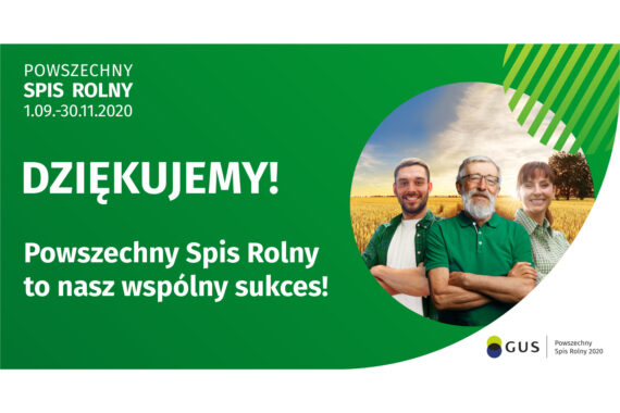 Dziękujemy! Spis rolny to nasz wspólny sukces!