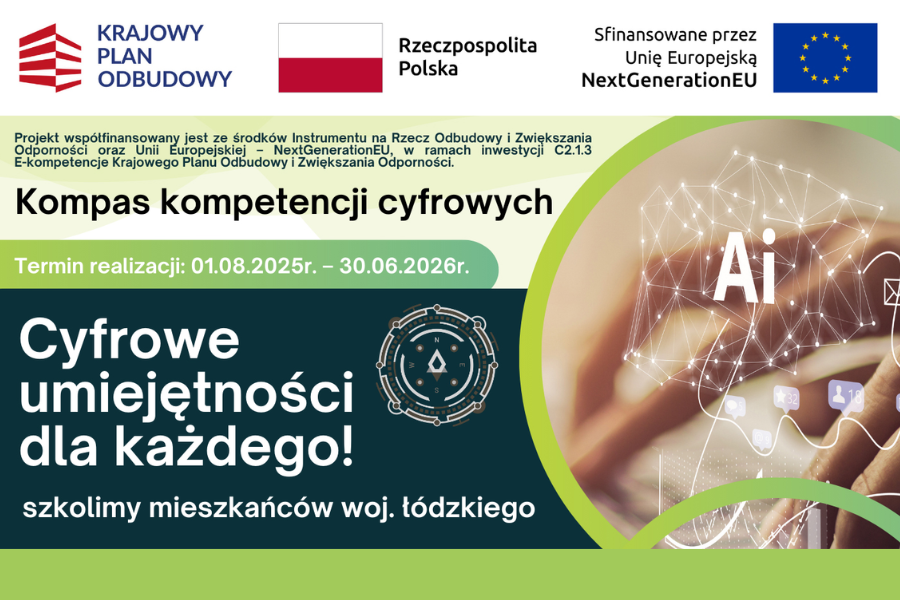 Artykuł: Podnieś swoje E-kompetencje: Rusza nabór na bezpłatne szkolenia komputerowe dla Mieszkańców Województwa Łódzkiego